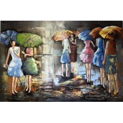 Tableau Métal Parapluie