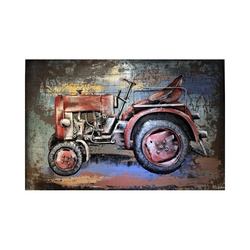 Tableau Métal Tracteur