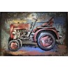 Tableau Métal Tracteur